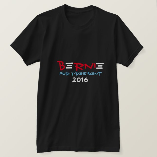 T-shirt Bernie Sanders, Président (Design devant)