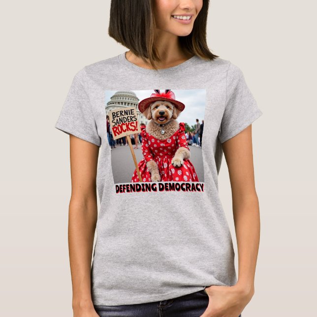 T-shirt Bernie Sanders Rocks (Devant)