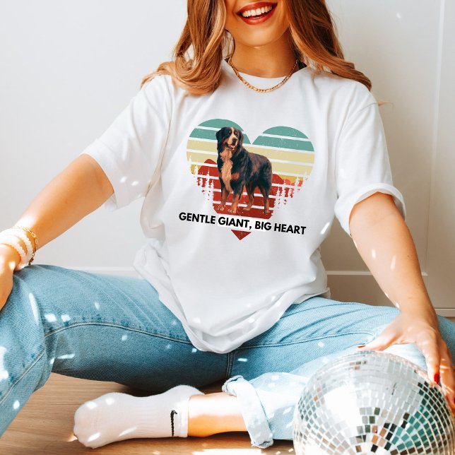 T-shirt Bernois Heartbeat : Un Amoureux des chiens inspiré (Créateur téléchargé)