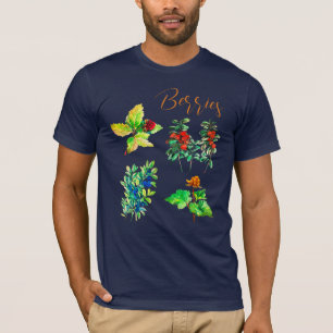 T-shirt Berries, bleuets, myrtilles, canneberges