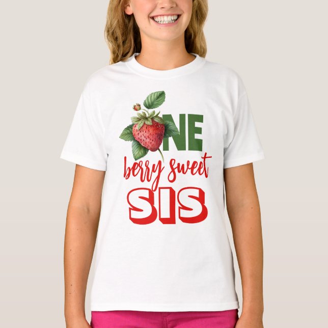 T-shirt Berry aux fraises doux Sis (Devant)