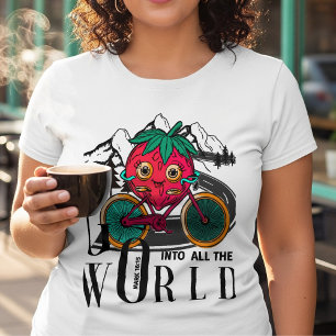 T-shirt Berry Biker Faith Tee – “Allez par tout le monde” 