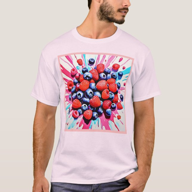 T-shirt Berry Blast : Fruit Fun (Devant)