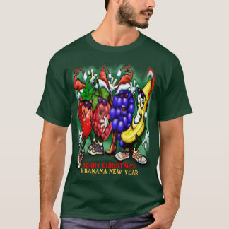 T-shirt Berry Christmas Banana Nouvel An