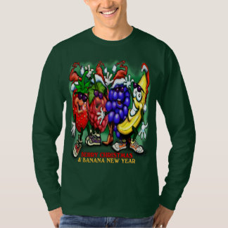 T-shirt Berry Christmas Banana Nouvel An