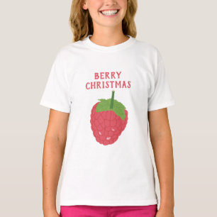 T-shirt Berry Christmas Raspberry Fruit Design