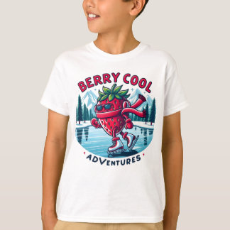 T-shirt Berry Cool Adventures Patinage sur glace fraise