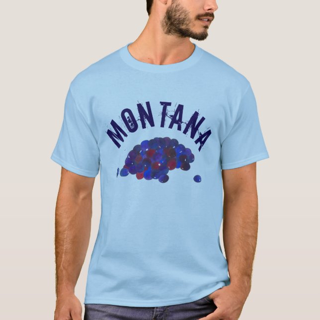 T-shirt Berry de canneberges de Montana Huckleberries (Devant)