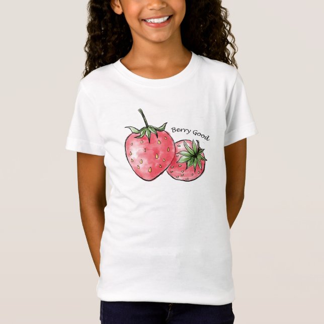 T-Shirt Berry Good Fun - Fraise Delft (Devant)