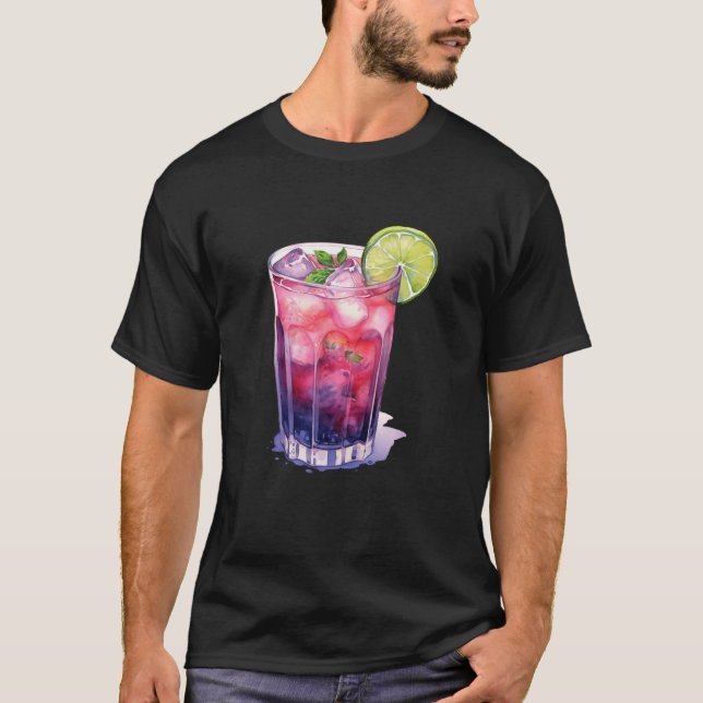 T-shirt Berry Mojito Avec Lime (Devant)