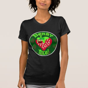 T-shirt Berry Nice mignon Cartographie fraise Slogan