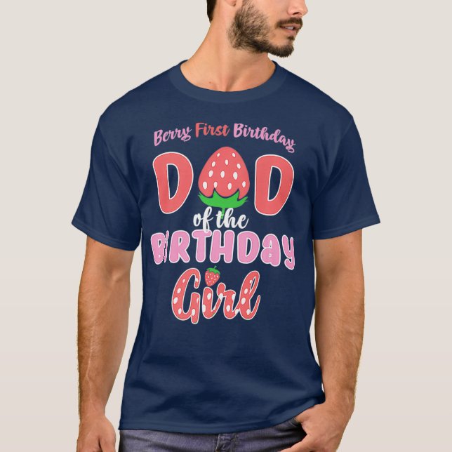 T-shirt Berry premier anniversaire papa d'anniversaire fil (Devant)