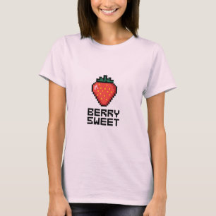 T-shirt Berry Sweet Pixel Art Strawberry - Mini