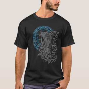 T-shirt Berserker Bear Warrior Odin Runes Nordic Compass V