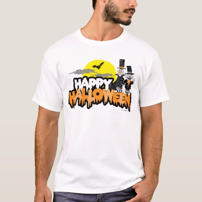 T-shirt Bert et Ernie | Joyeux Halloween (Devant)