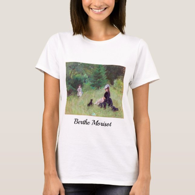 T-shirt Berthe Morisot - Dans un parc (Devant)