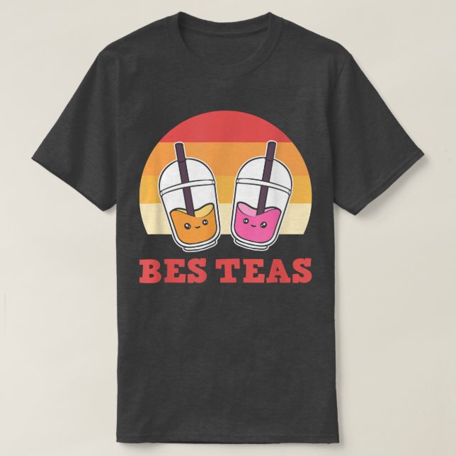 T-shirt Bes Teas Bubble Tea Boba70 (Design devant)