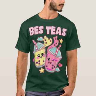 T-shirt Bes Teas Cute Buble Tea Besties Meilleur Ami Kawai