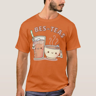 T-shirt Bes Thés Bes Thés Cute Iced Et Hot Teas Besties