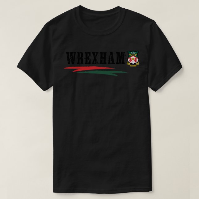 T-shirt Bes vendant Wrexham classique Wrexham support Wrex (Design devant)