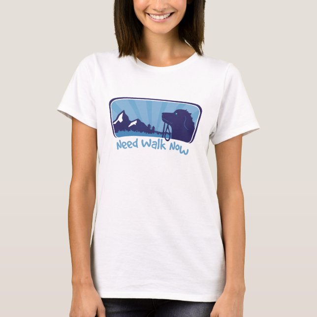 T-shirt besoin de marche maintenant (Devant)