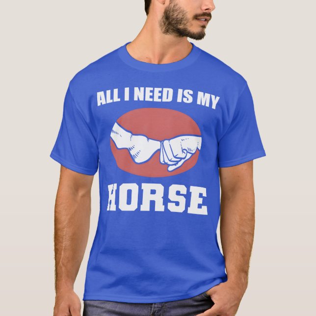 T-shirt Besoin de mon Cheval Jockeys cadeau cadeau cadeau (Devant)