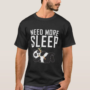 T-shirt Besoin de plus Sleep Panda Bear Lazy