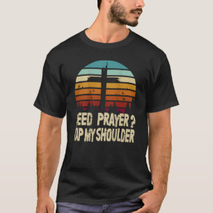 T-shirt Besoin Prière Toucher Mon Épaule Jésus Vintage Chr