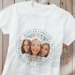 T-shirt Besoins pour toujours BFF simple moderne photo per<br><div class="desc">Ce design simple et classique est composé de typographie serif et d'ajouter une photo personnalisée. "Besties Forever" tourne autour de la photo de vos amis</div>