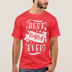T-shirt Best Baba Ever Grandma Retro Grandpa Papa Fathers