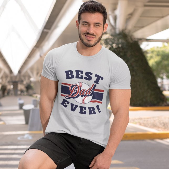 T-shirt Best Baseball Dad Ever  (Créateur téléchargé)
