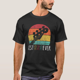T-shirt Best Bass Guitare DAD Ever Musique accords Père mu
