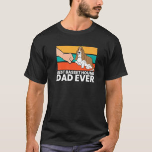 T-shirt Best Basset Hound Papa Jamais Basset Hound