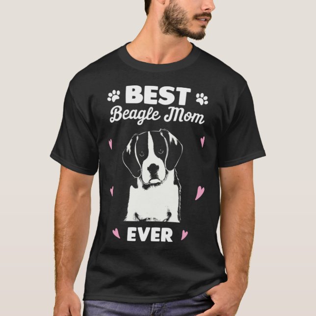 T-shirt Best Beagle Mom Beagle Dog Love (Devant)