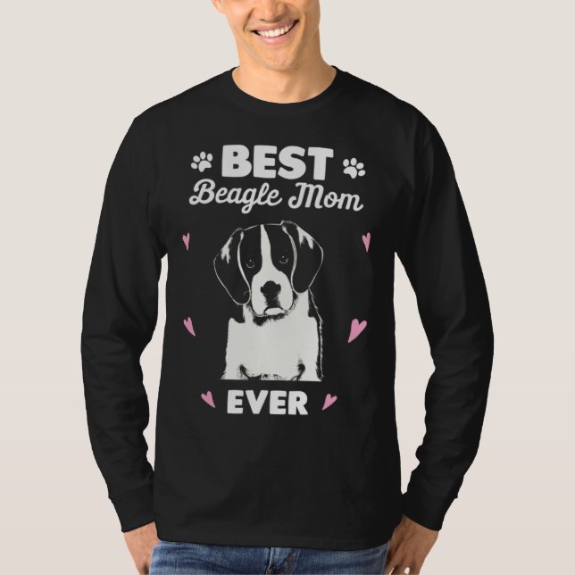 T-shirt Best Beagle Mom Beagle Dog Love (Devant)