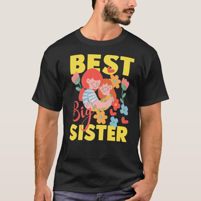 T-shirt Best Big Sister (Devant)