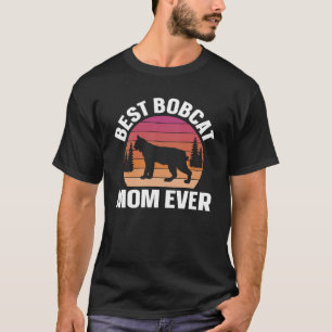 T-shirt Best Bobcat Maman Retro Animal