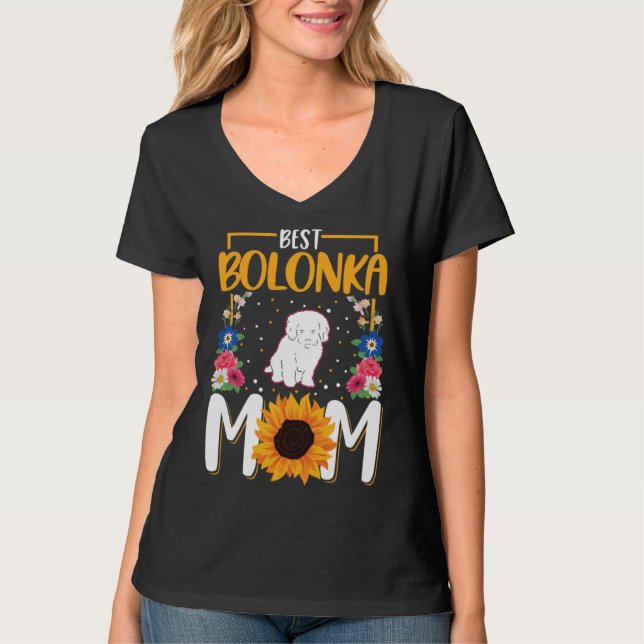 T-shirt Best Bolonka Mom Ever (Devant)