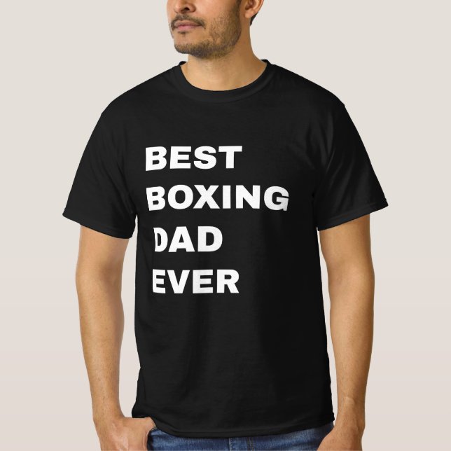 T-shirt best boxing dad ever (Devant)