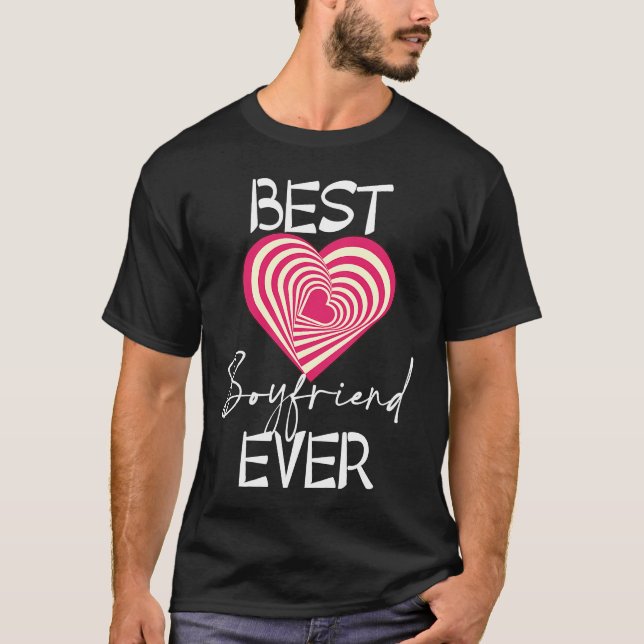 T-shirt Best Boyfriend Ever Matching Couple Valentines ON  (Devant)