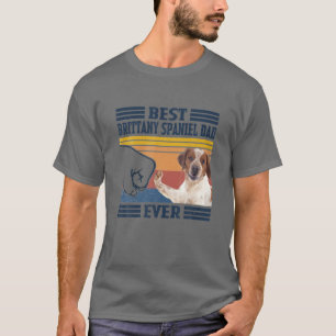 T-shirt Best Brittany Spaniel Papa Jamais Fête des pères