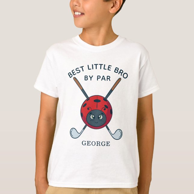 T-shirt Best Brother By Par Par Baby shower Golfing Nom du (Devant)
