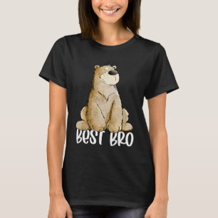 T-shirt Best Brother I Funny Wild Baer Pour Big Ou Little