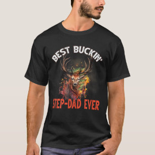 T-shirt Best Buckin' Step-Papa Jamais Hunter Deer Buck Sta