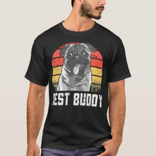 T-shirt Best Buddy Carlin Chien race Vintage Amoureux des