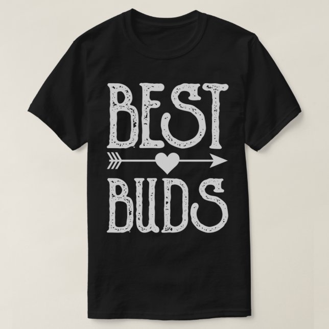 T-shirt Best Buds Meilleurs Amis Correspondant BFF Amitié  (Design devant)