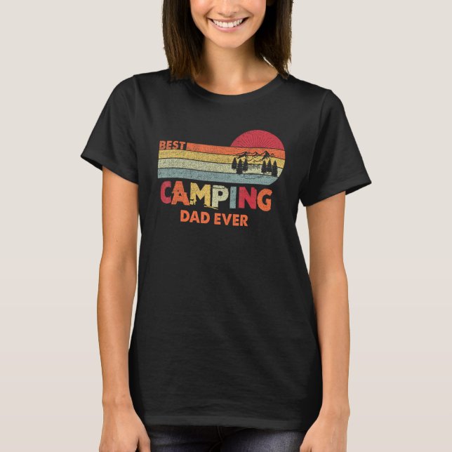 T-shirt Best Camping Dad Ever Worlds Best Dad Tee For Fath (Devant)