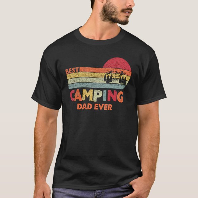 T-shirt Best Camping Dad Ever Worlds Best Dad Tee For Fath (Devant)
