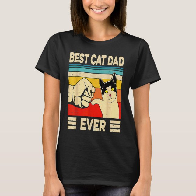 T-shirt Best Cat Dad Ever   Cat Daddy Father Day (Devant)