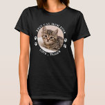 T-shirt Best Cat Mom Ever Paw Prints Custom Cute Pet Photo<br><div class="desc">Best Cat Mom Ever... Surprise your favorite Cat Mom this Mother's Day , birthday or Christmas with this super cute custom pet photo t-shirt. Customize this cat mom t-shirt with your cat's favorite photo, and name. This cat dad shirt is a must for cat lovers and cat moms. Great gift...</div>